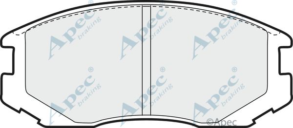 APEC BRAKING Комплект тормозных колодок, дисковый тормоз PAD913